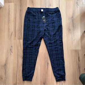 Smash + Tess Always Jogger in Blue Plaid